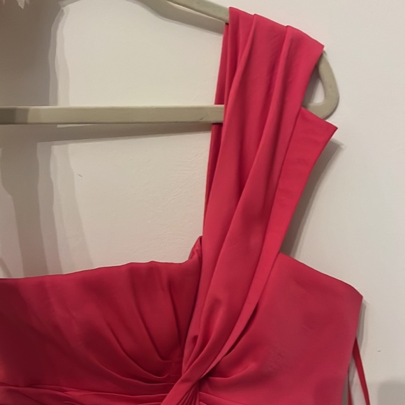BCBG Max Azria Palais One Shoulder Dress - Begonia /Pink - Size 4 - Picture 16 of 16